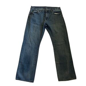 GAP Men's Premium Straight Blue Denim Jeans 35/32 100% Cotton Casual Comfortable